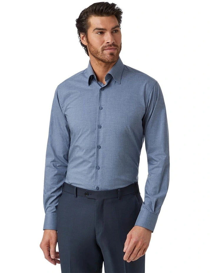 Sandringham Modern Fit Shirt in Denim image 1
