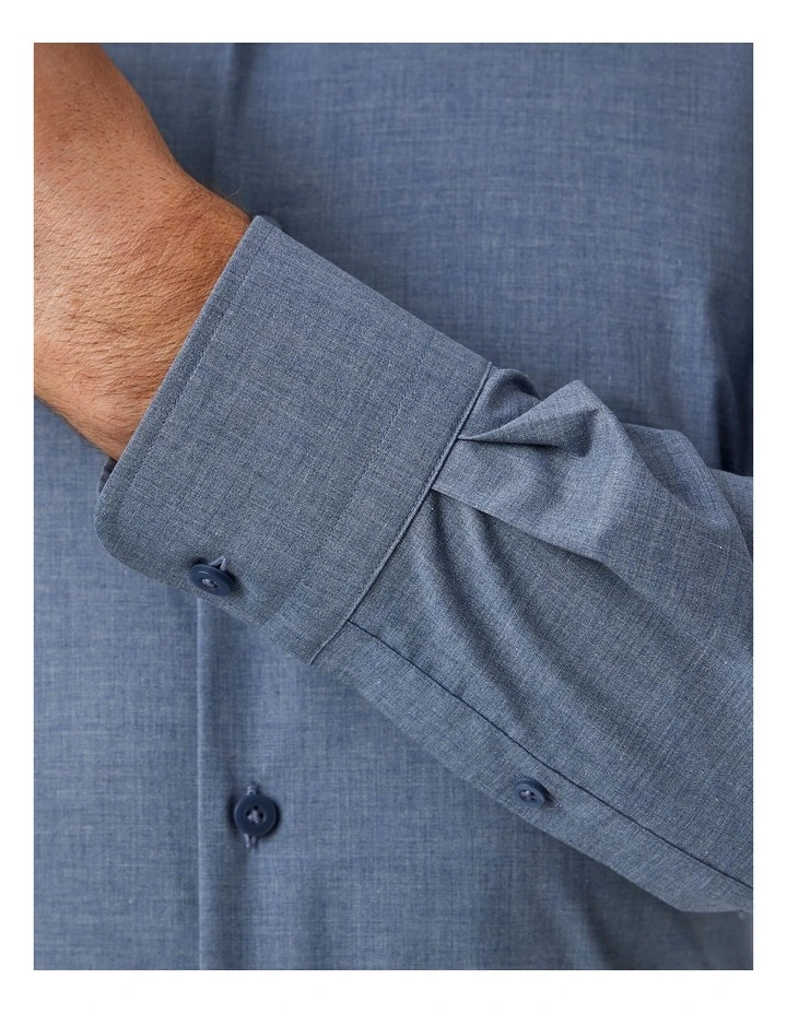 Sandringham Modern Fit Shirt in Denim image 2