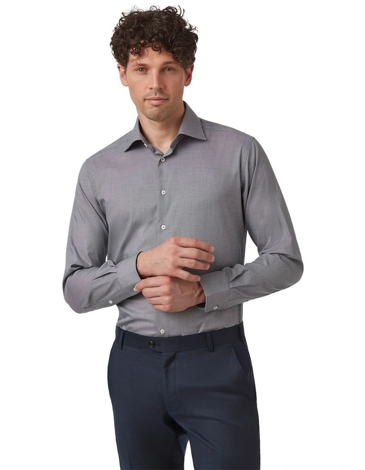 Rathdowne Slim Fit Shirt in Black image 1