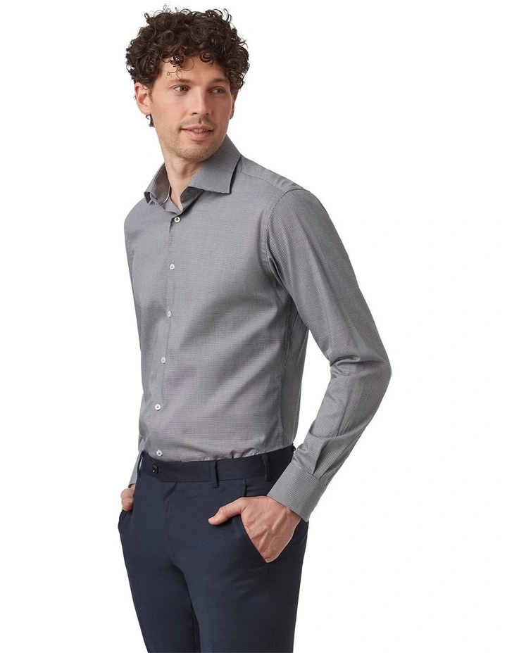 Rathdowne Slim Fit Shirt in Black image 4