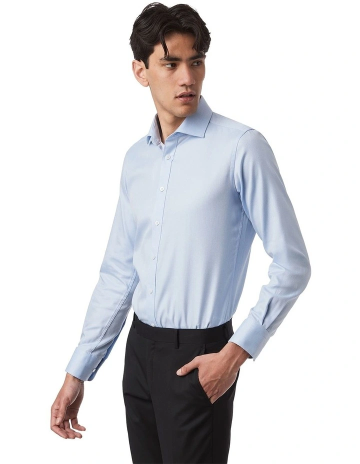 Rathdowne Slim Fit Shirt in Sky image 4