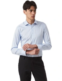 Rathdowne Slim Fit Shirt In Blue