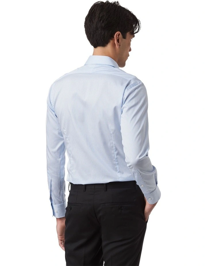 Rathdowne Slim Fit Shirt In Blue image 3