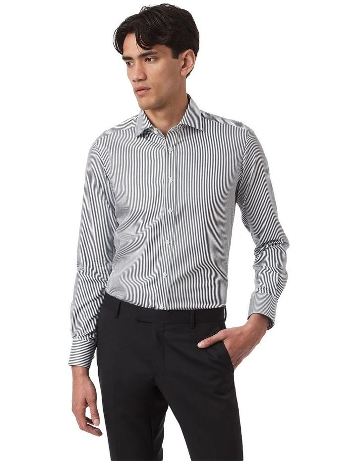 Rathdowne Slim Fit Shirt In Green image 1