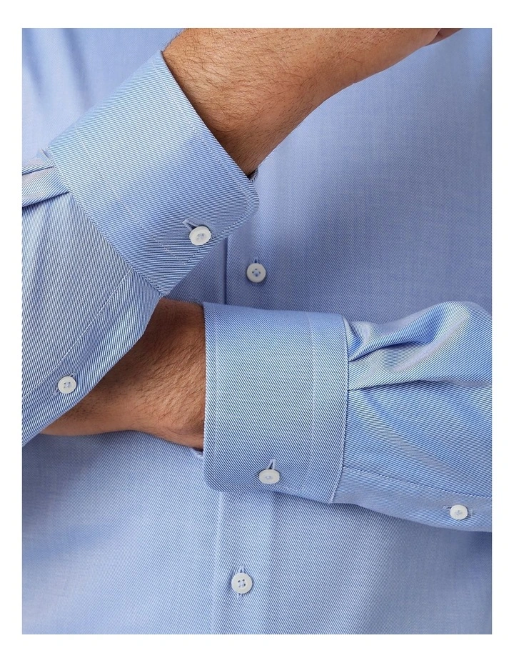 Parkdale Modern Fit Shirt In Mid Blue image 2
