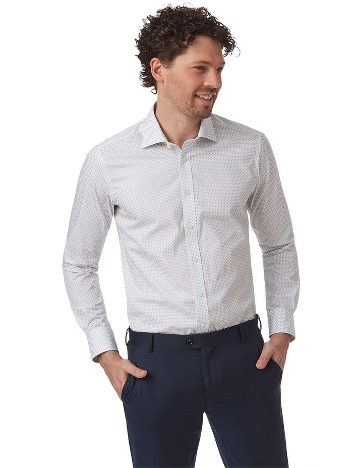 Rathdowne Slim Fit Shirt in Sage image 1