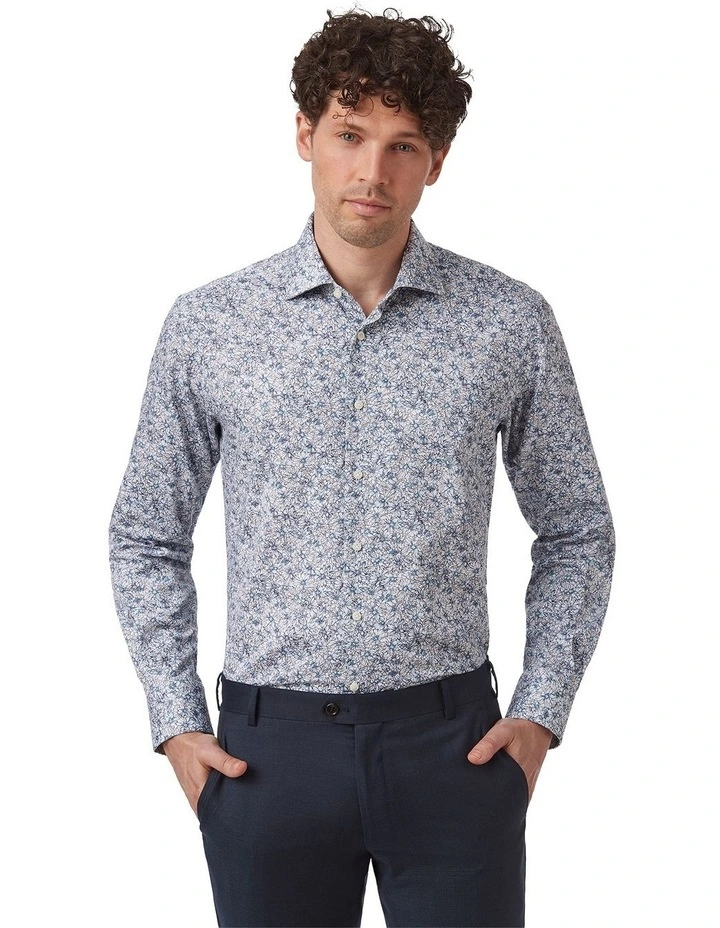 Hadfield Modern Fit Shirt in Blue image 1