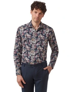 Hadfield Modern Fit Shirt in Navy