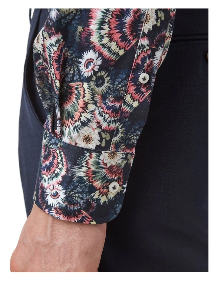 Hadfield Modern Fit Shirt in Navy image 3