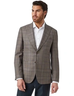Stanmore Modern Fit Sports Jacket in Coffee