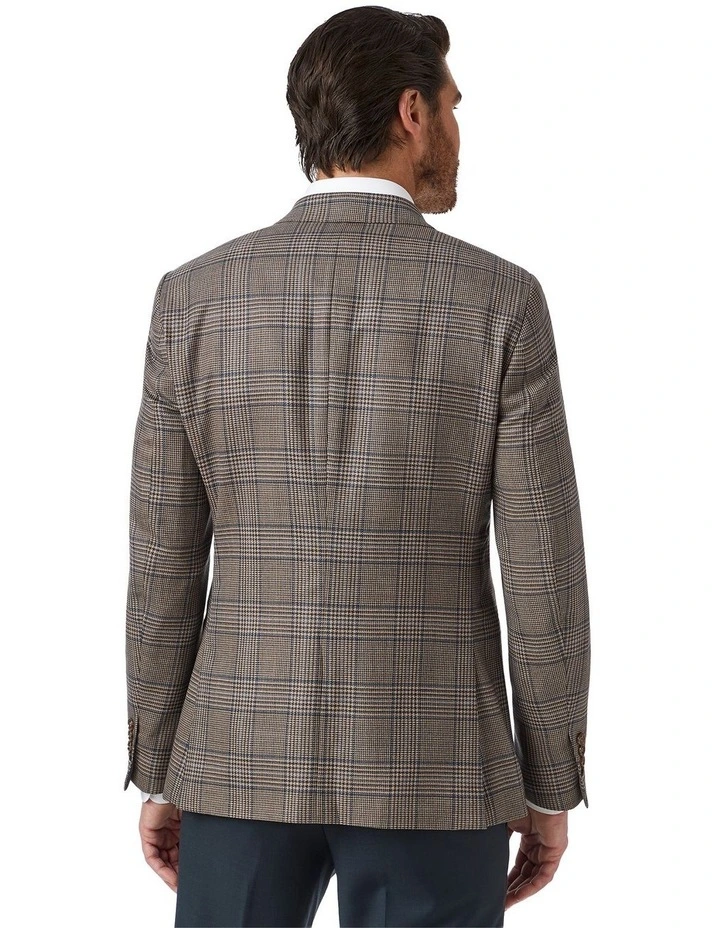 Stanmore Modern Fit Sports Jacket in Coffee image 3