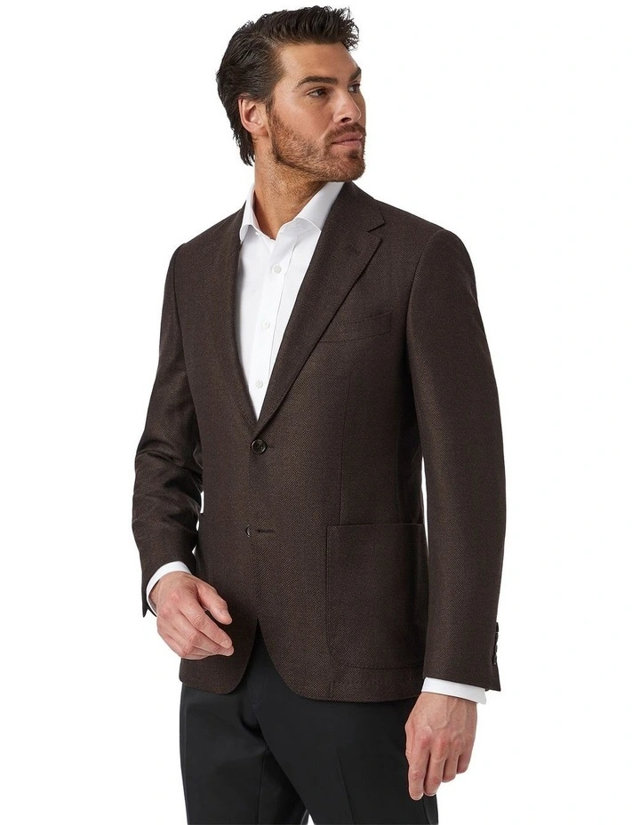 Brunswick Modern Fit Sports Jacket in Brown image 2