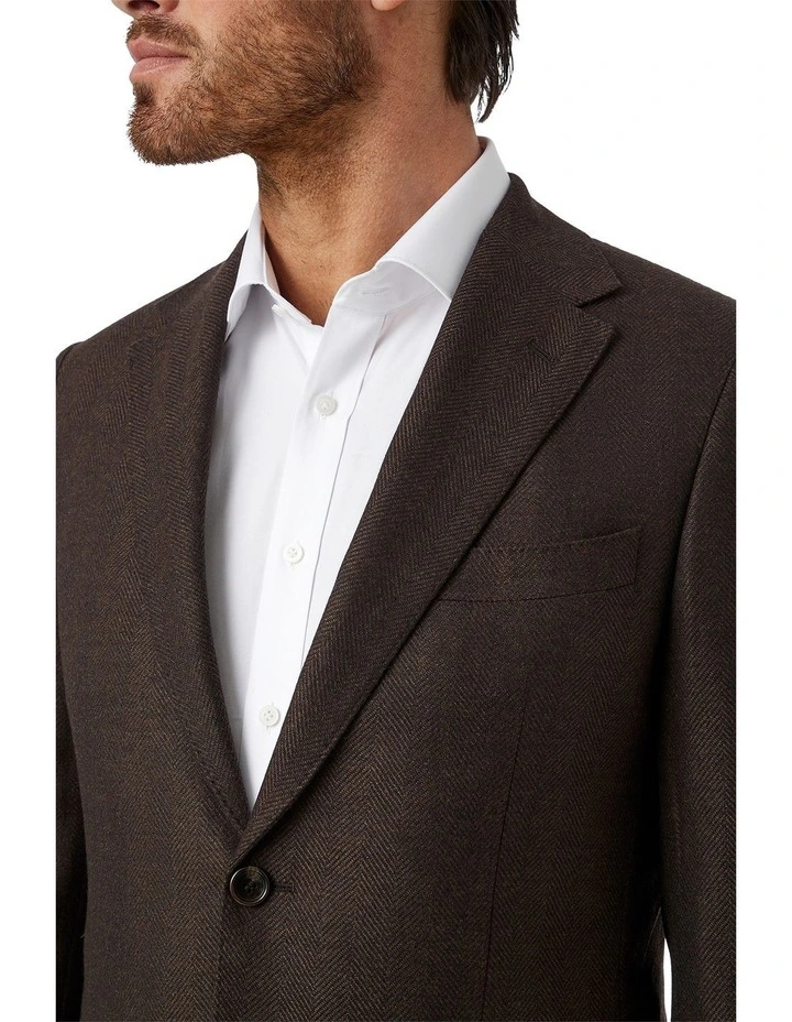 Brunswick Modern Fit Sports Jacket in Brown image 4