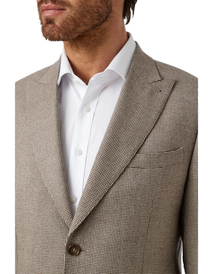 Stanmore Modern Fit Sports Jacket in Coffee image 2