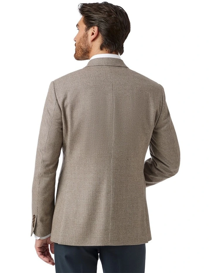Stanmore Modern Fit Sports Jacket in Coffee image 3