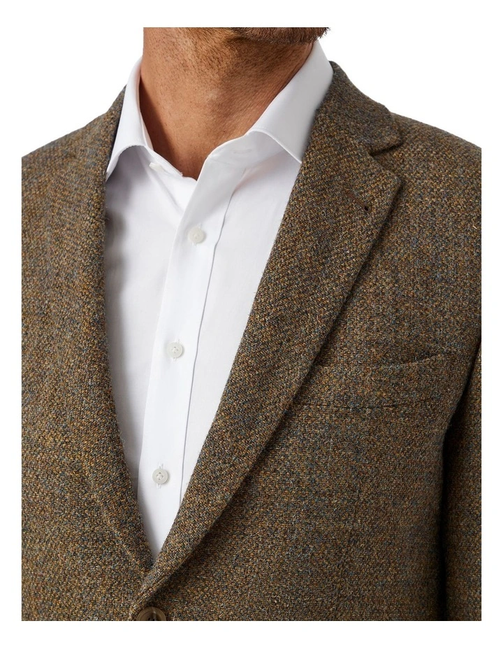 Harris Modern Fit Tweed Sports Jacket in Tobacco image 4