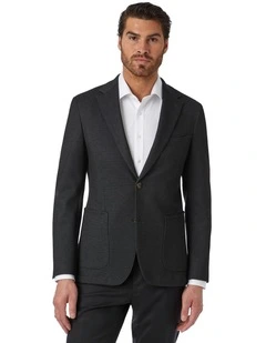 Kyneton Modern Fit Sports Jacket In Black