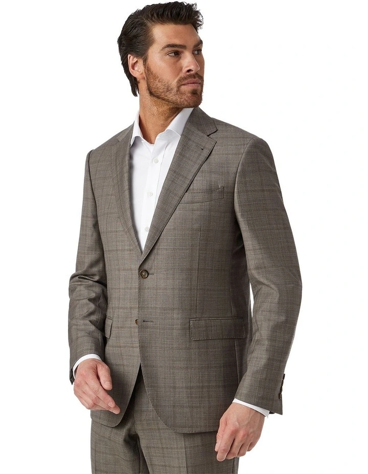 Kensington Modern Fit Jacket in Brown image 4