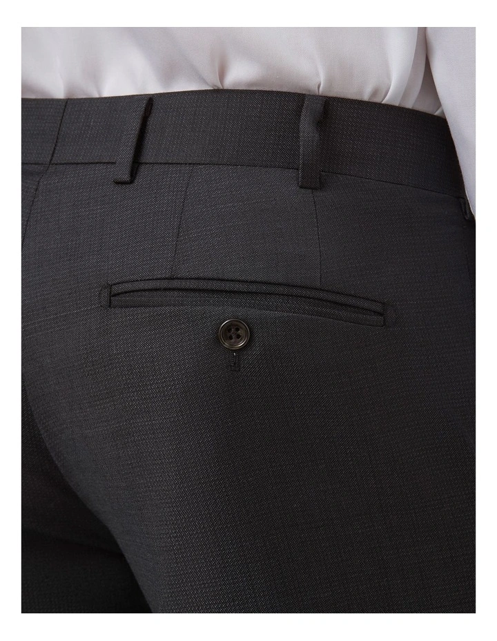 Kingsbury Slim Fit Trouser in Characoal image 4