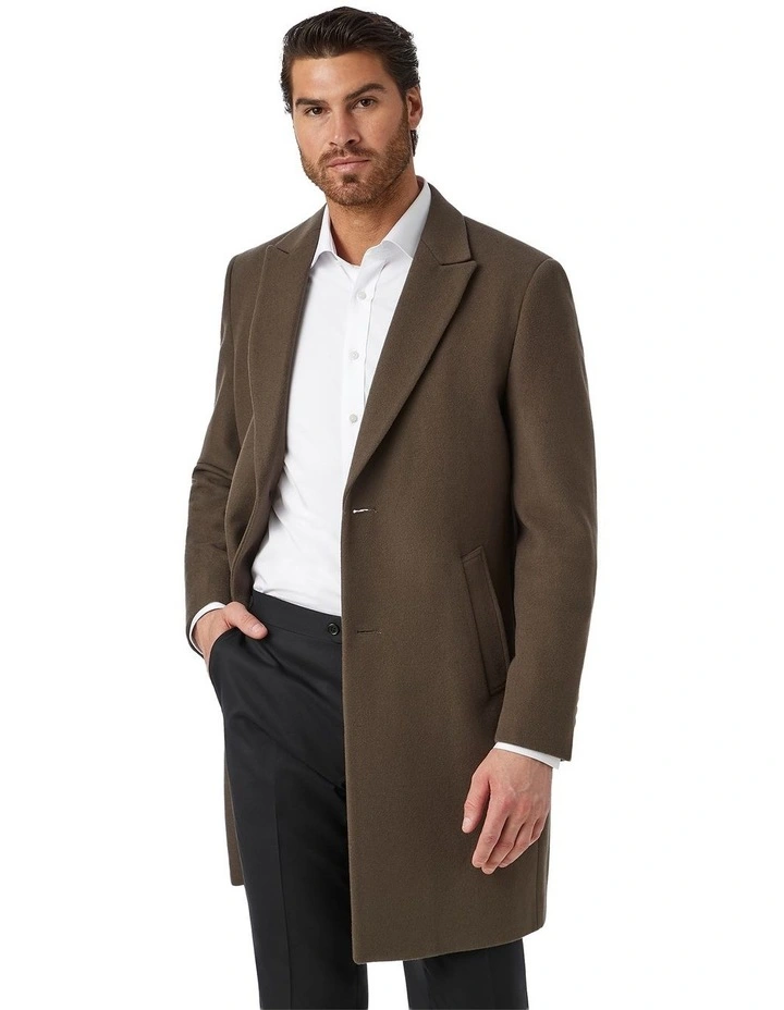 Nottingham Modern Fit Coat in Brown image 1