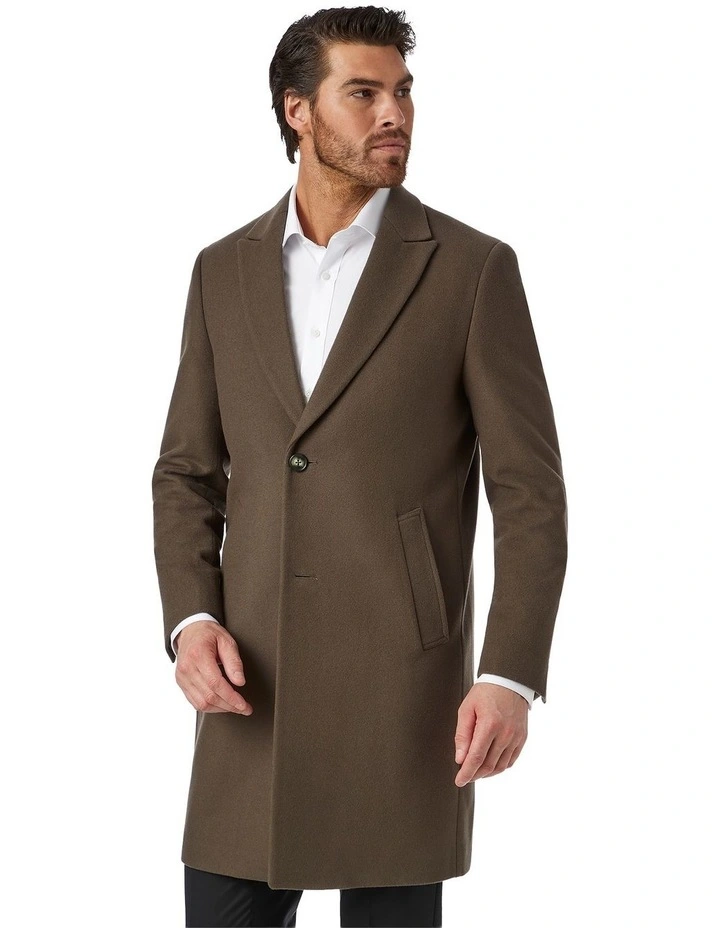 Nottingham Modern Fit Coat in Brown image 4
