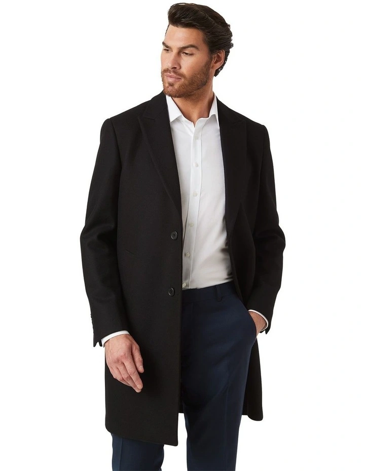 Nottingham Modern Fit Coat In Black image 1