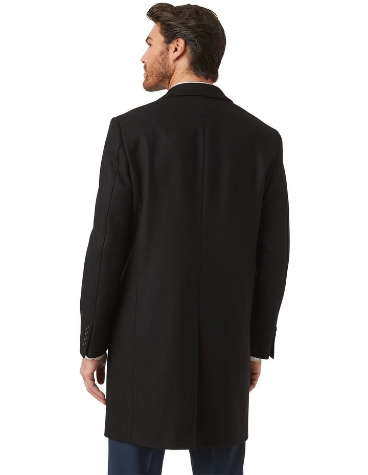 Nottingham Modern Fit Coat In Black image 3