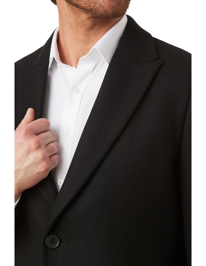 Nottingham Modern Fit Coat In Black image 4