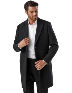 Nottingham Modern Fit Coat In Charcoal