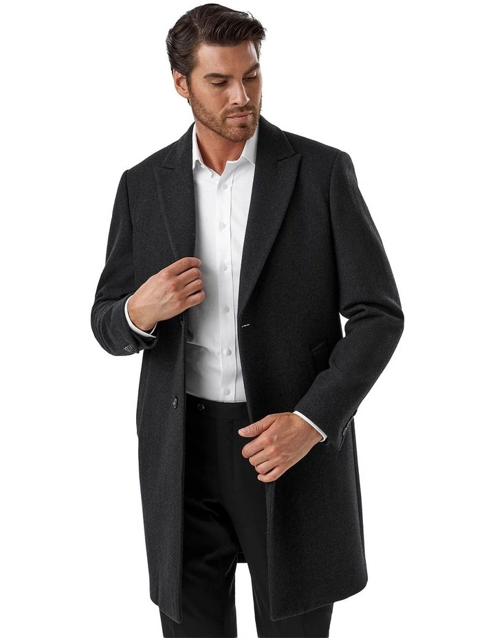 Nottingham Modern Fit Coat In Charcoal image 1