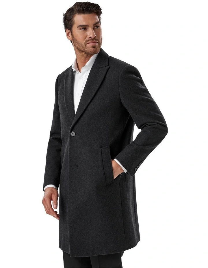 Nottingham Modern Fit Coat In Charcoal image 4