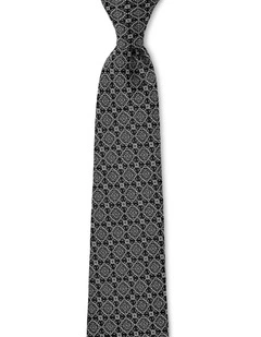 Astrolabe Silk Tie In Black & White