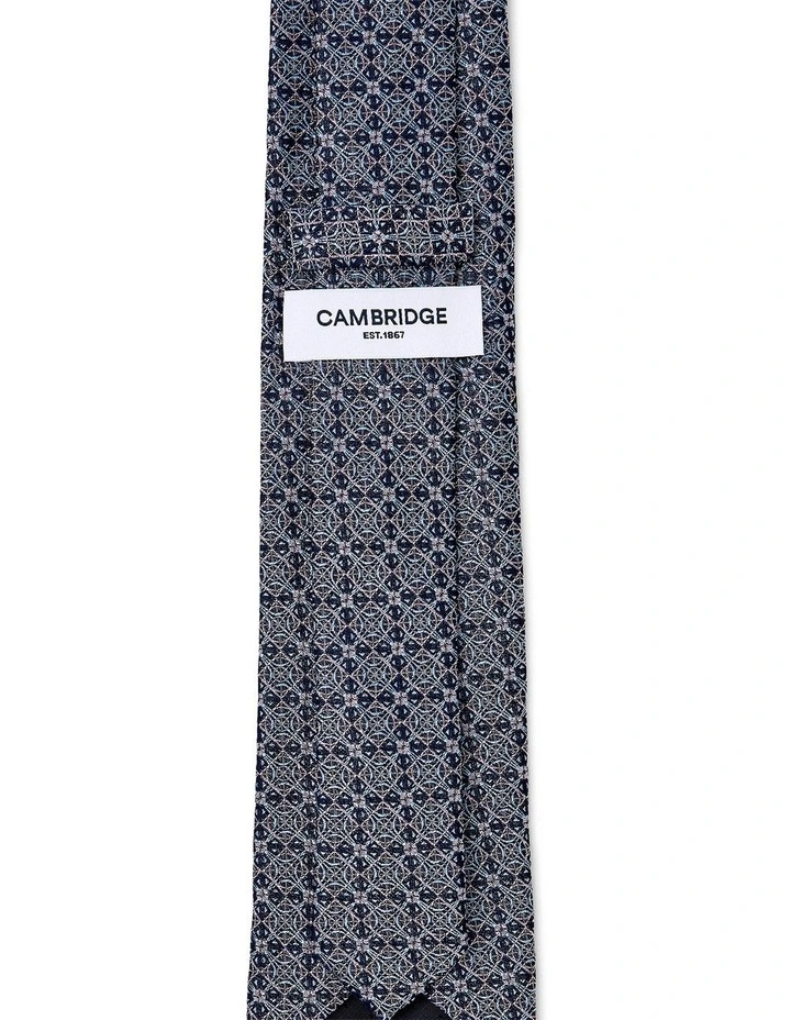Astrolabe Silk Tie In Pink image 2