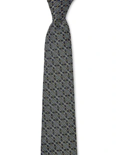 Astrolabe Silk Tie In Yellow