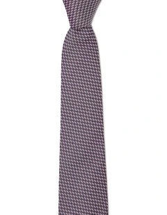 Lattice Silk Tie In Pink