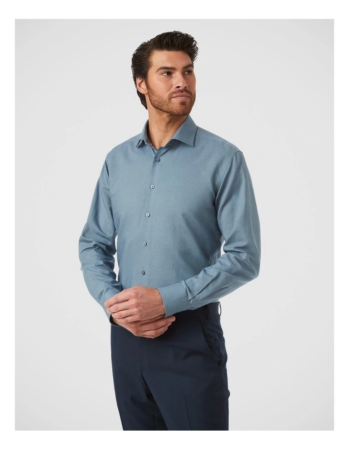 Hadfield Modern Fit Shirt in Steel image 3