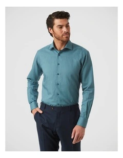 Hadfield Modern Fit Shirt in Teal