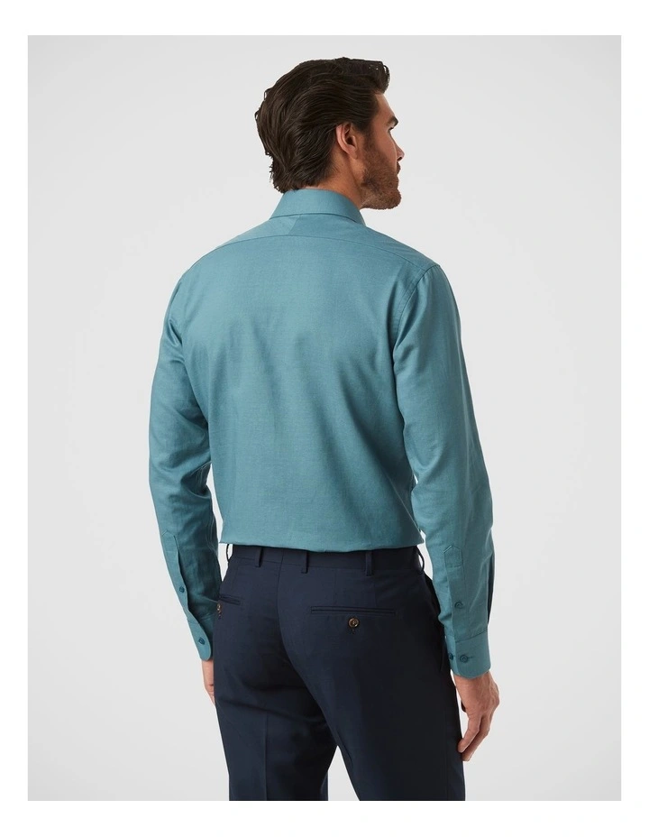 Hadfield Modern Fit Shirt in Teal image 4