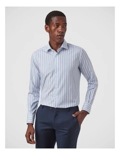 Hastings Slim Fit Shirt In Blue