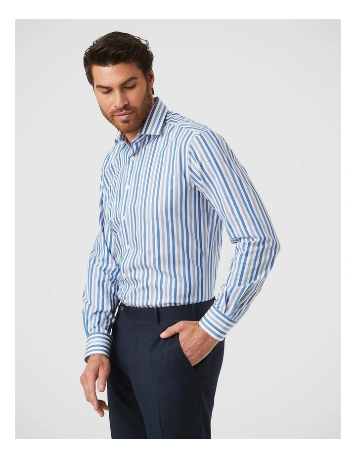 Hadfield Modern Fit Shirt In Blue image 3