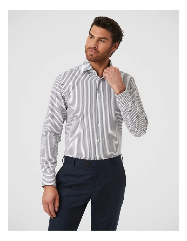 Parkdale Modern Fit Shirt In Navy image 1