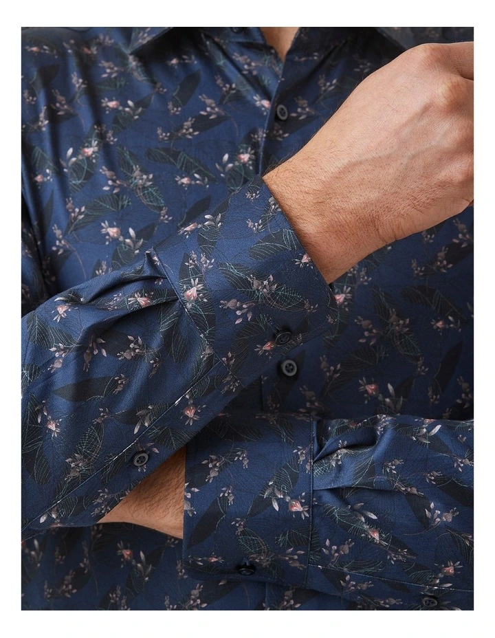 Parkdale Modern Fit Shirt In Navy image 2