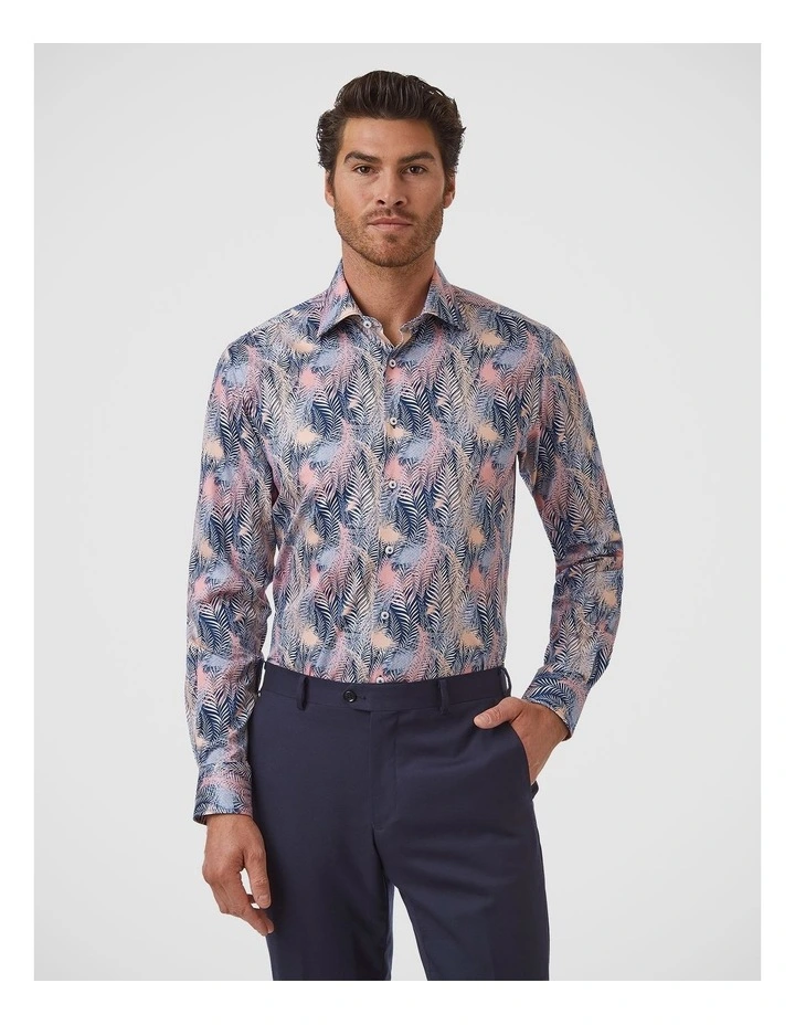 Parkdale Modern Fit Shirt In Navy image 1