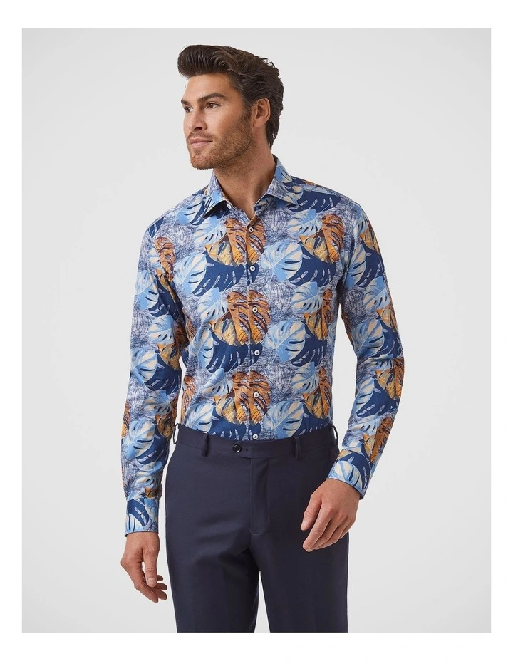 Parkdale Modern Fit Shirt In Blue image 1