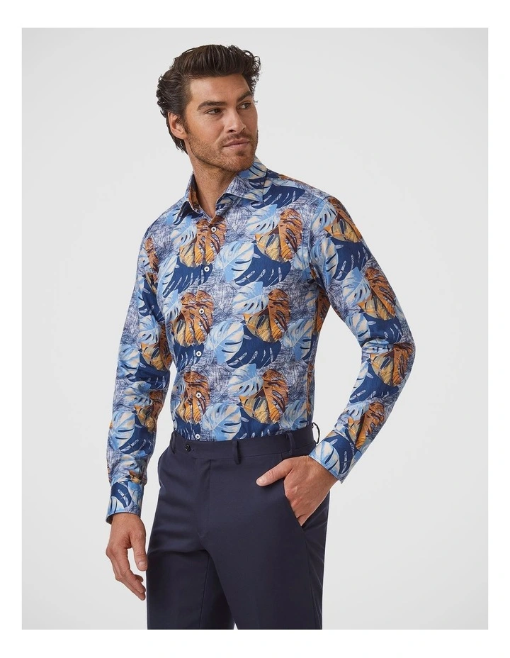 Parkdale Modern Fit Shirt In Blue image 3