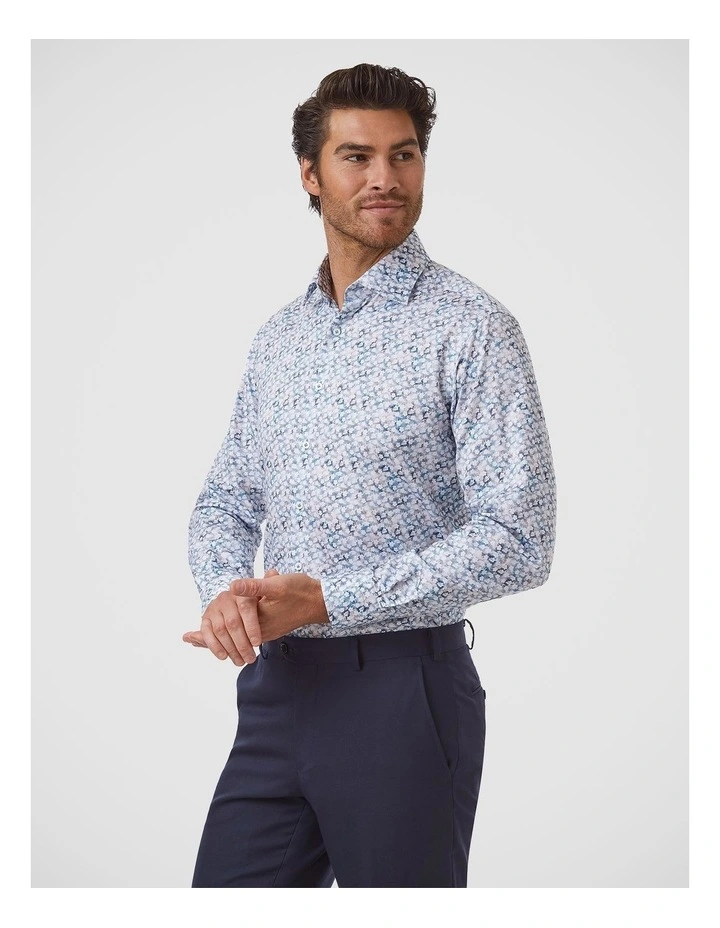 Parkdale Modern Fit Shirt In Blue image 3