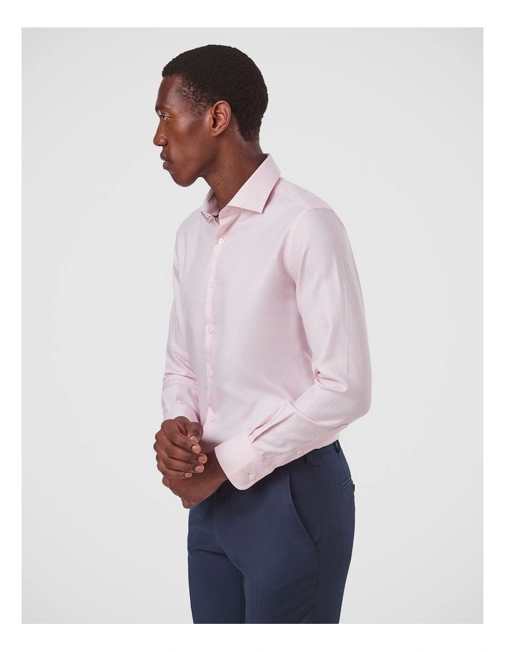 Hastings Slim Fit Shirt in Pink image 3