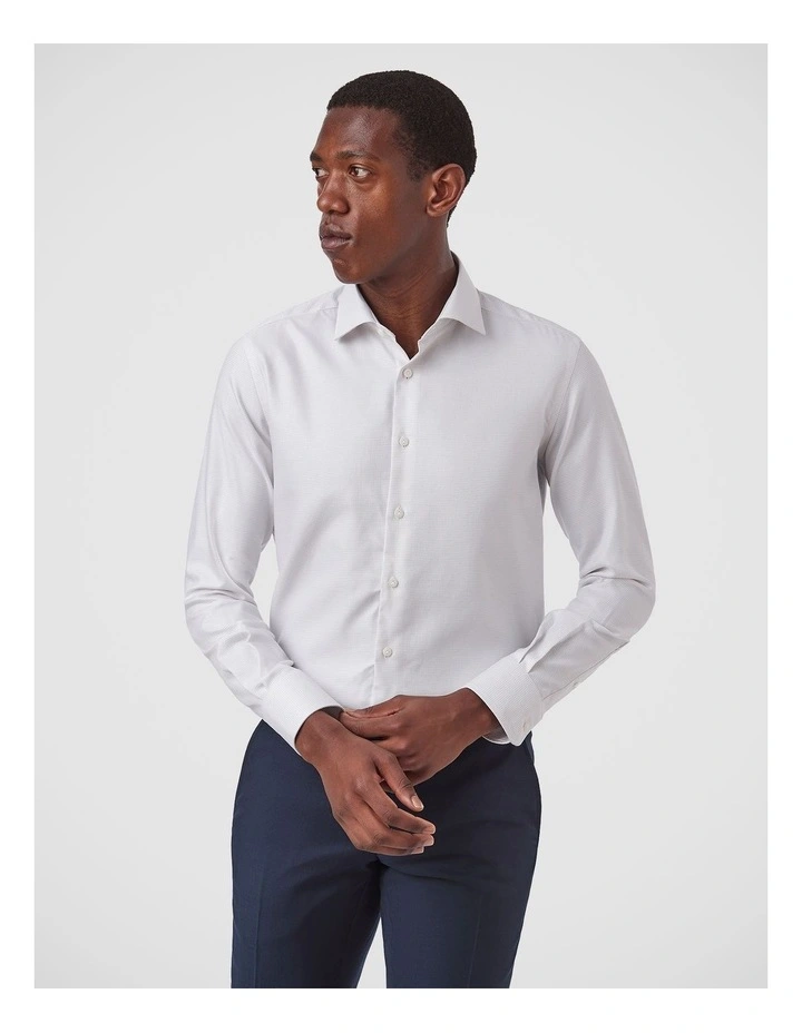 Hastings Slim Fit Shirt in Taupe image 1