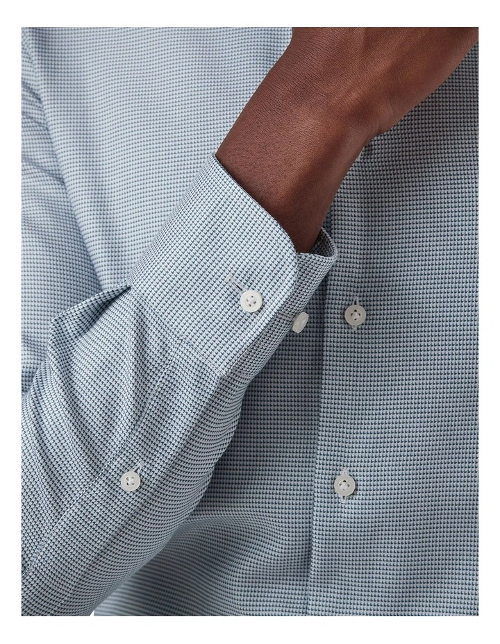 Hastings Slim Fit Shirt in Teal image 2