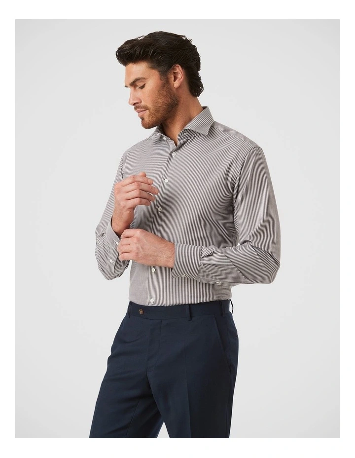 Parkdale Modern Fit Shirt In Chocolate image 3